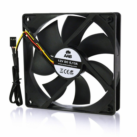 AABCOOLING Black Silent Fan 12